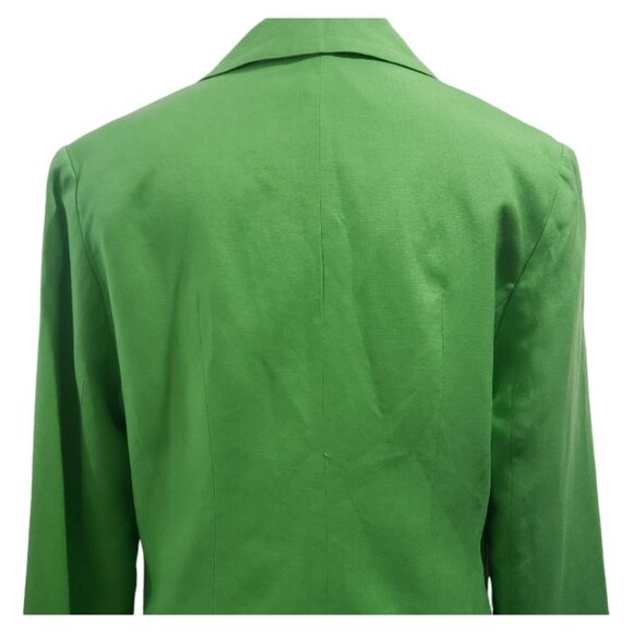 CT1809 Astr The Label Green Linen Lined Blazer L - Picture 5 of 5